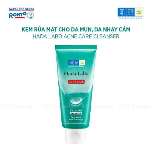 Sữa Rửa Mặt Hada Labo Cho Da Mụn Và Nhạy Cảm 80g
